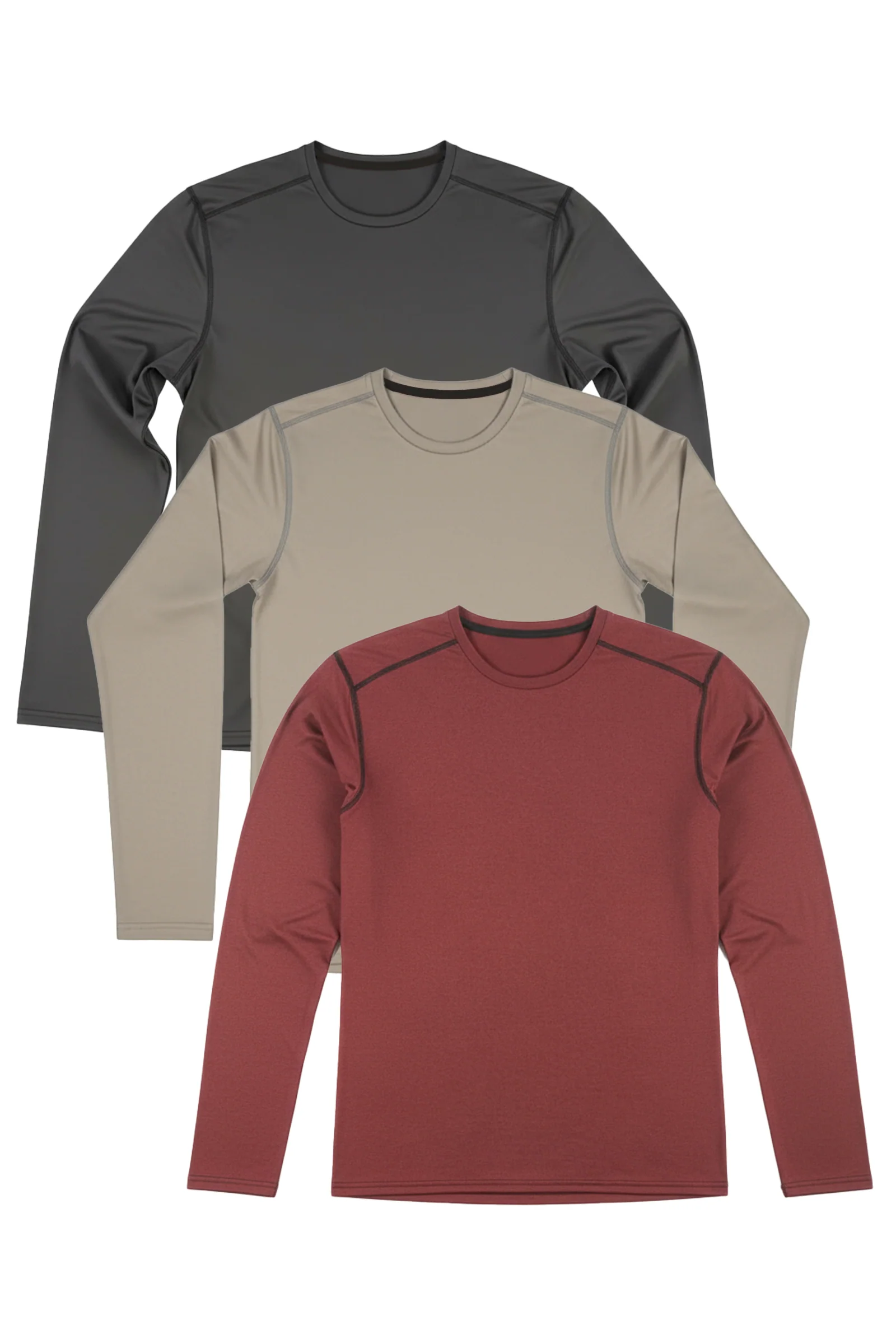 3-Pack Men's Essential SoftTECH™ Long Sleeve - Image 3