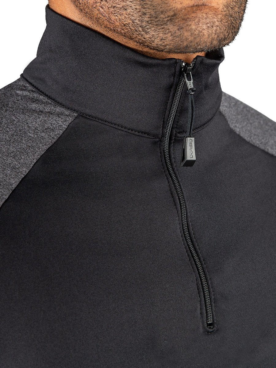 45. ProWikMax 2-Tone 1/4 Zip Long Sleeve Shirt - Image 3