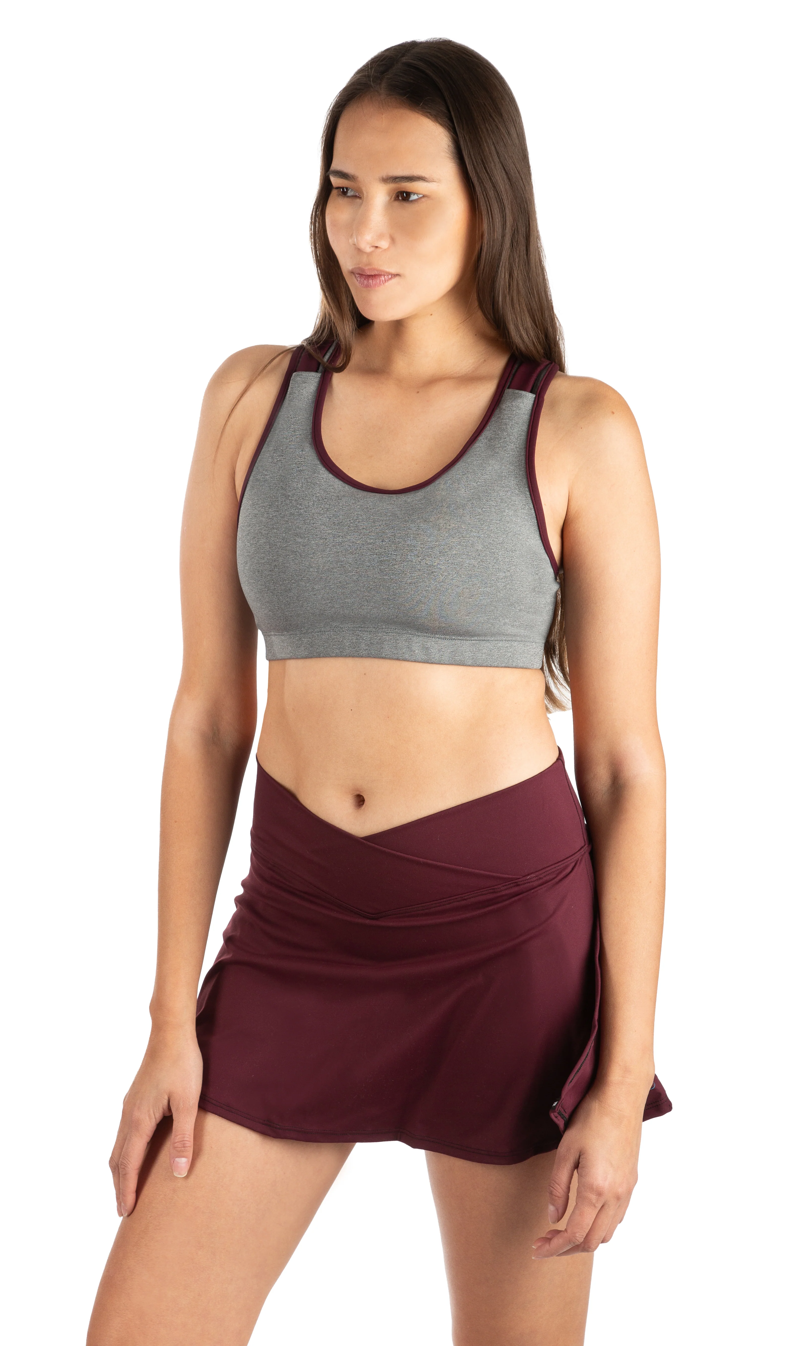 Activloops™ Heather Burgundy // Skort Set - Image 2