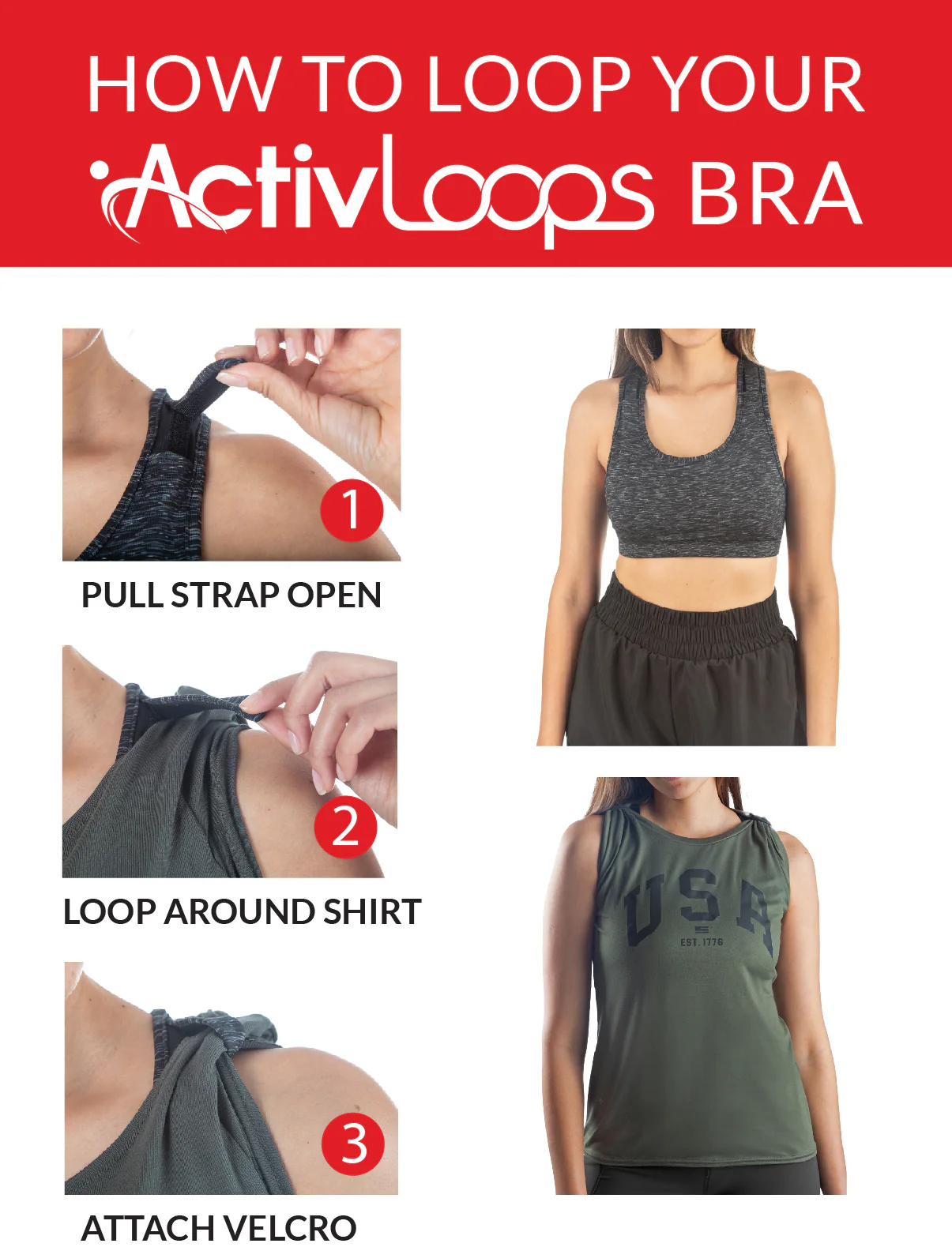 Activloops™  2-in-1 Steel Sports Bra - Image 13