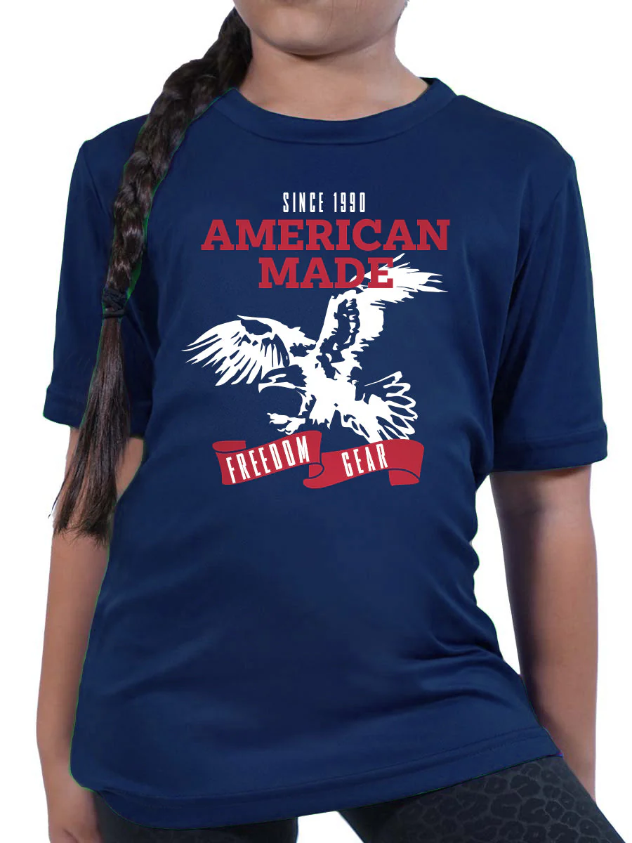 Kids American Made Microtech™ Loose Fit Short Sleeve Shirt
