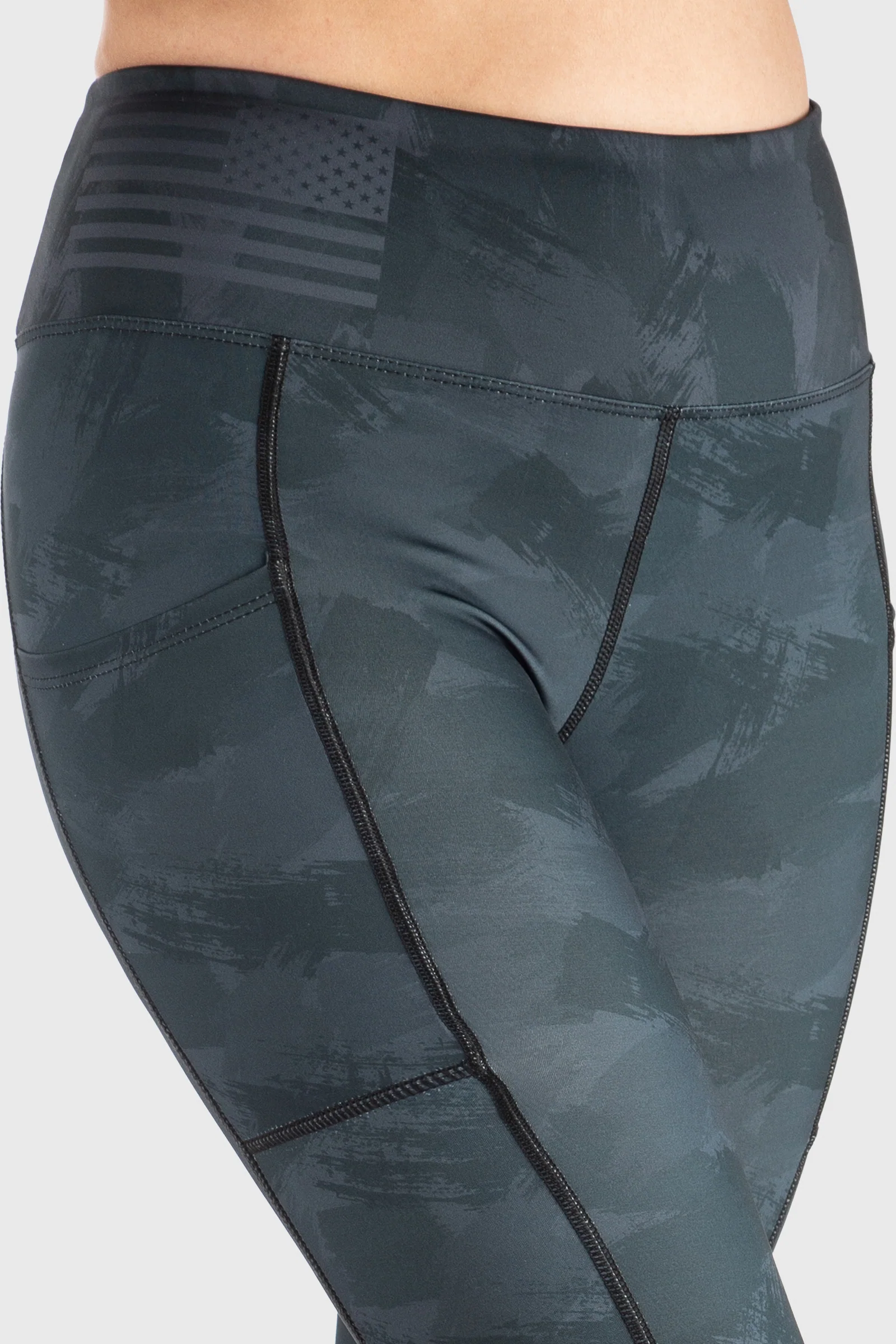 Blackout Camo Pocketed Legging - Image 4