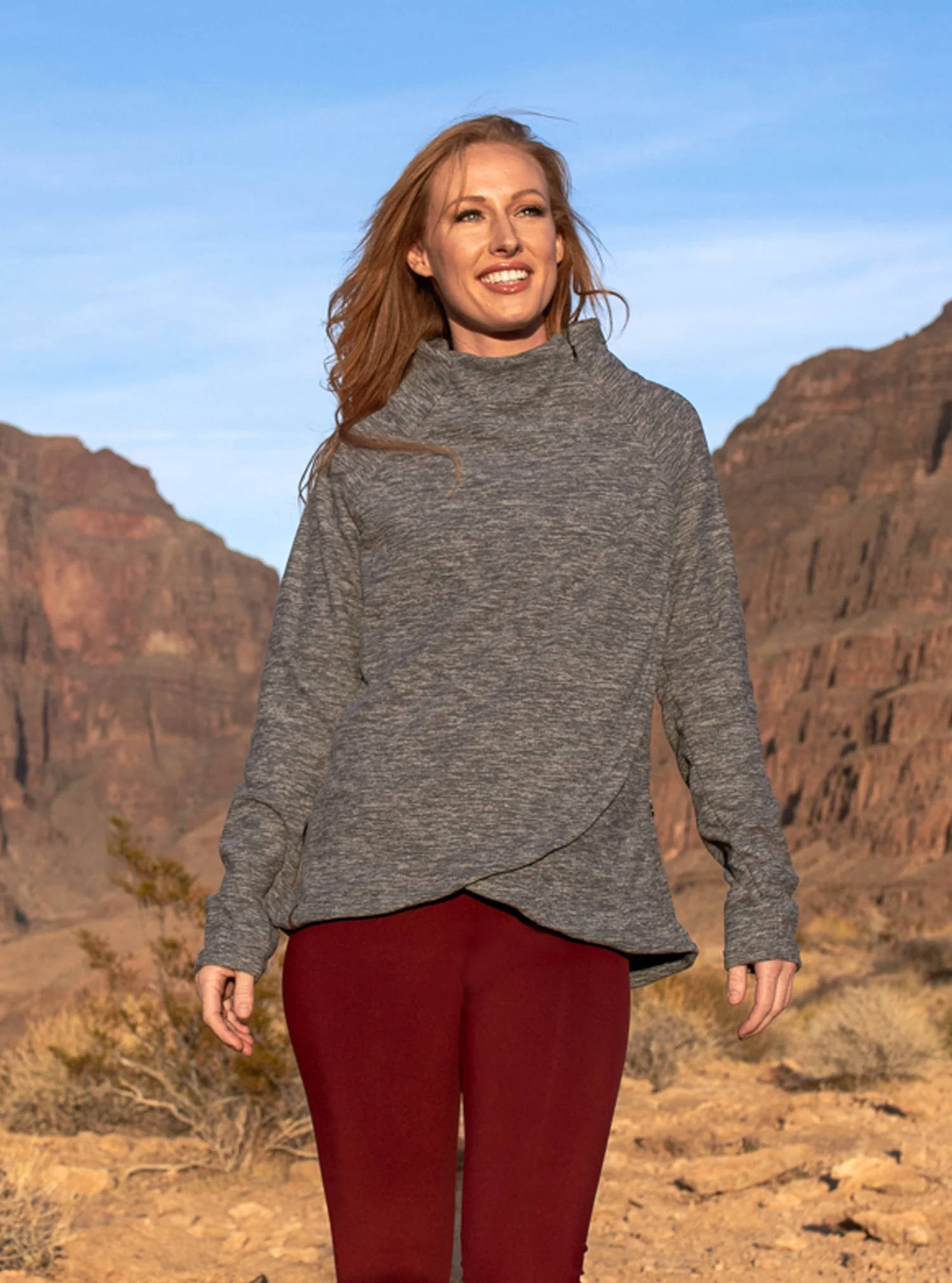 Polar Fleece Asymmetrical Pullover - Image 4