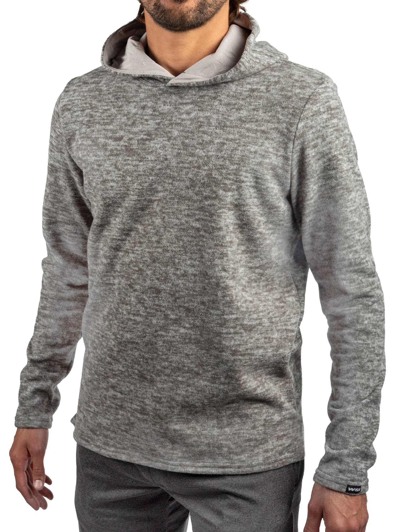 44. Custom Polar Fleece Long Sleeve Hoodie - Image 4