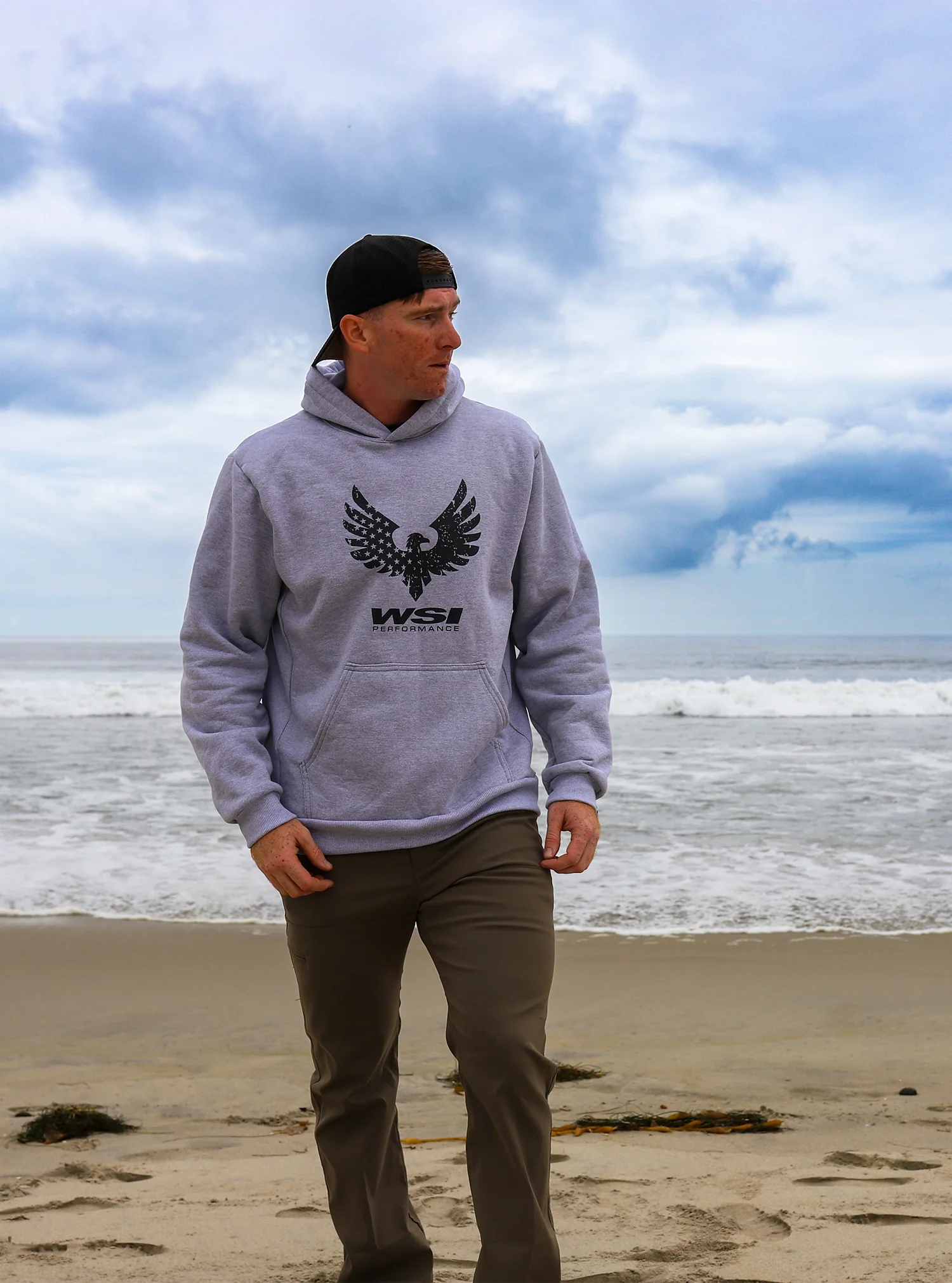 Land of the Free Heavy Weight Fleece Hoodie - Image 5