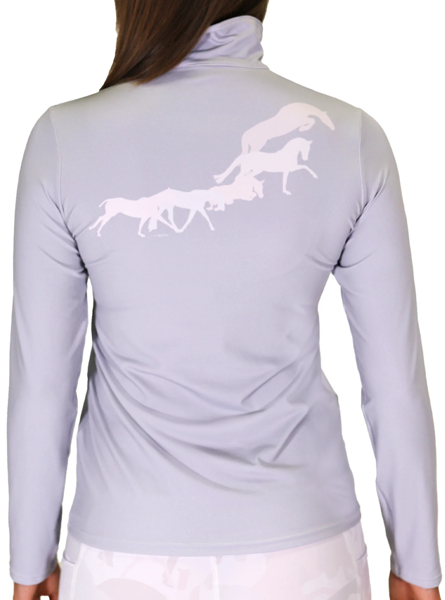 MAYA GREY 1/4 ZIP LONGSLEEVE - Image 2