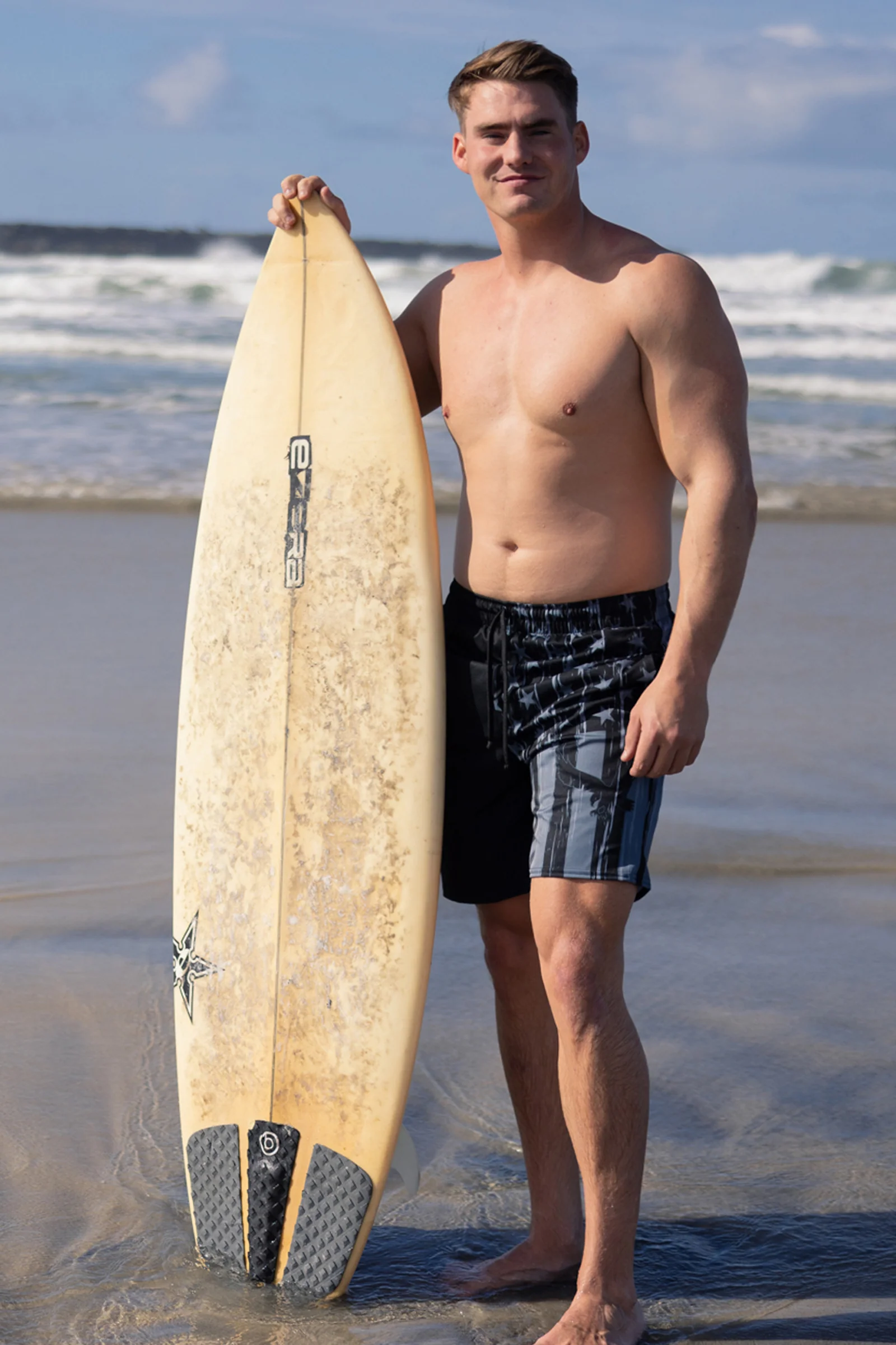Eagle Flag Pocketed Swim Trunk - Image 3