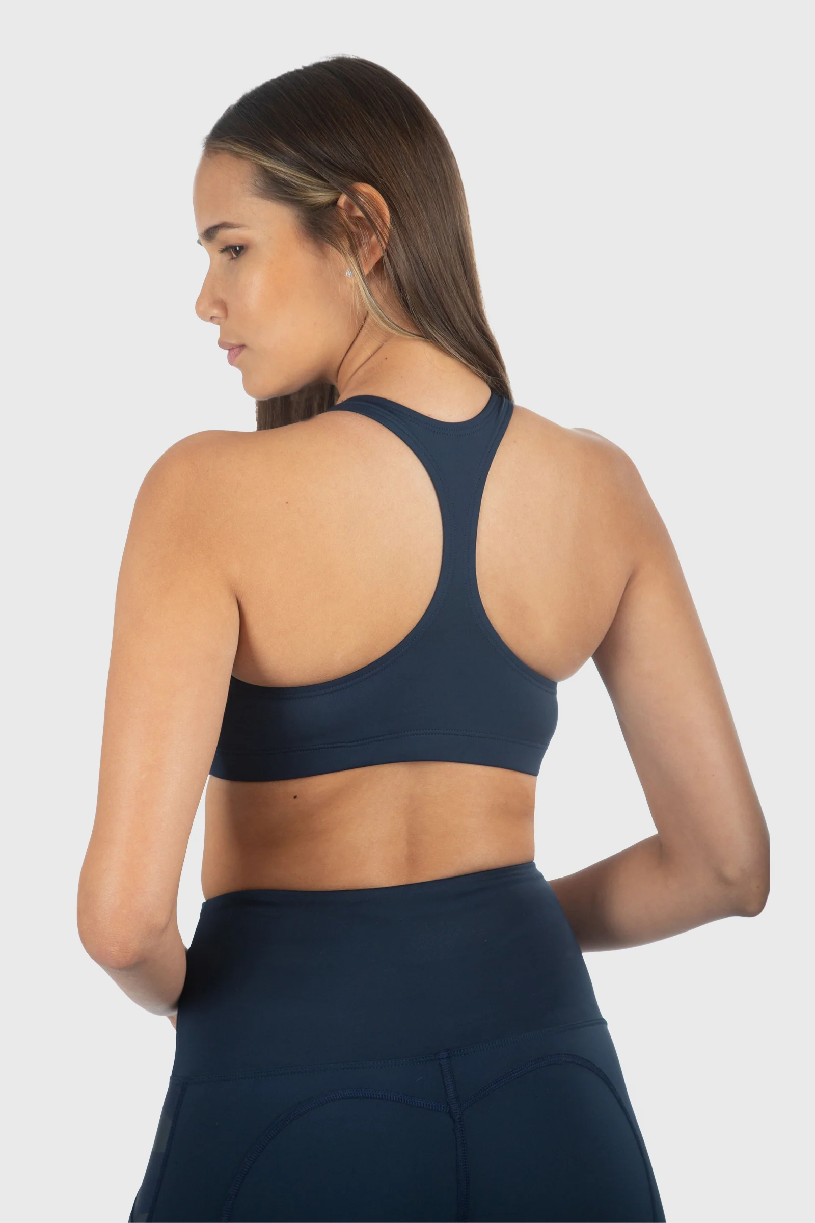 Navy Knockout Camo Sports Bra - Image 3