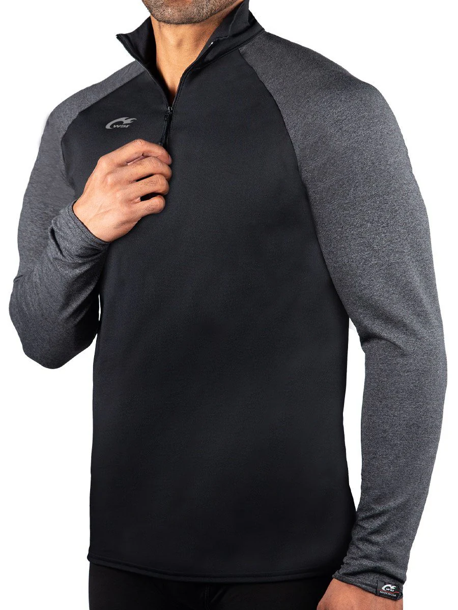 ProWikMax 2-Tone 1/4 Zip Long Sleeve Shirt MSA - Image 3