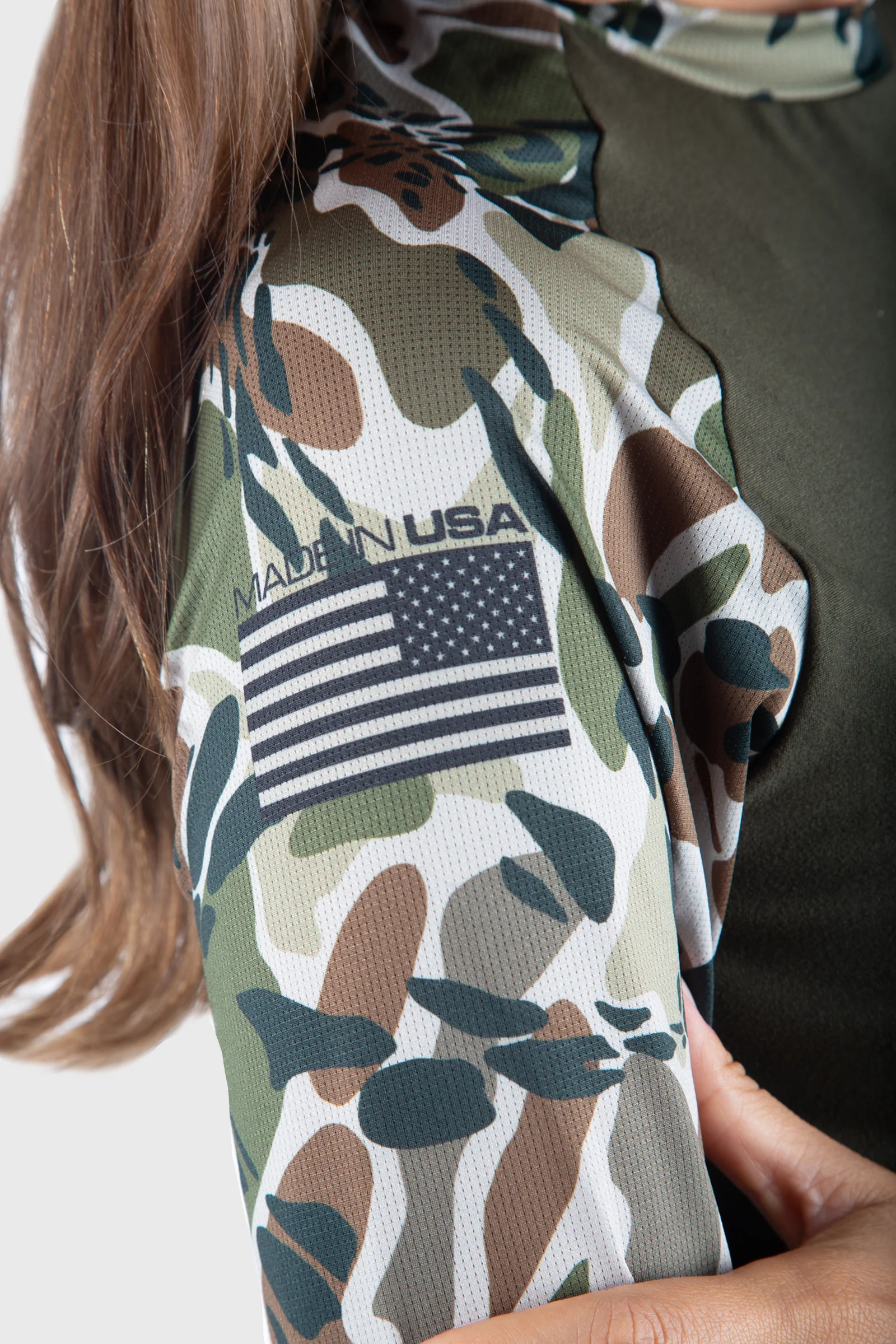 SoftTECH™ OLIVE PRYM1 OS CAMO Mesh Long Sleeve - Image 4