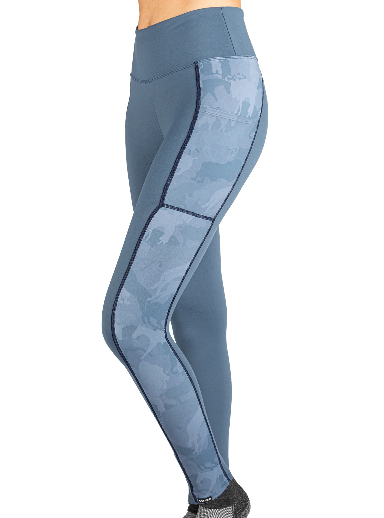 TRYON BLUE CAMO RIDING LEGGING - Image 3