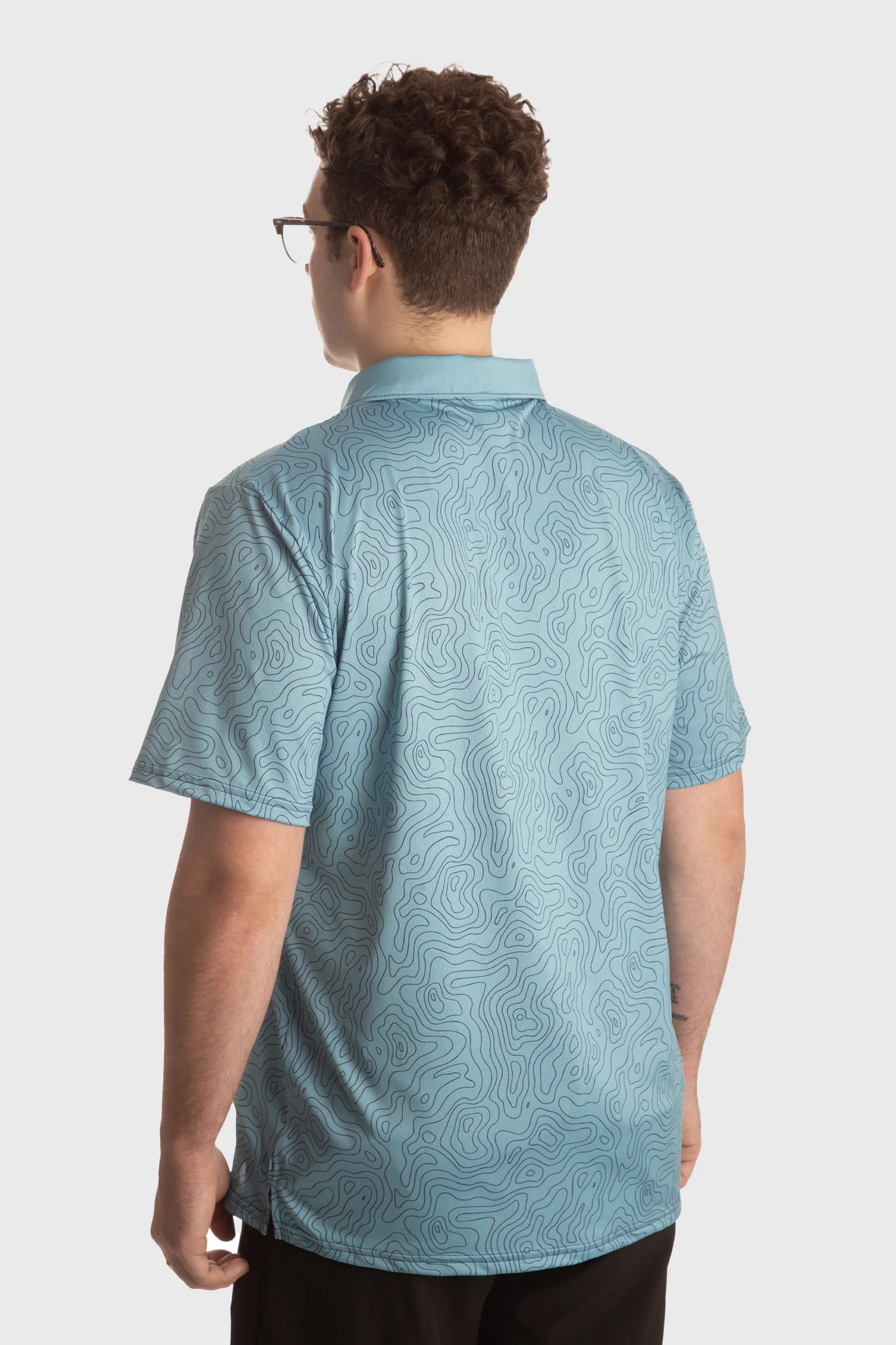 Water Depth Performance Mesh Polo - Image 2