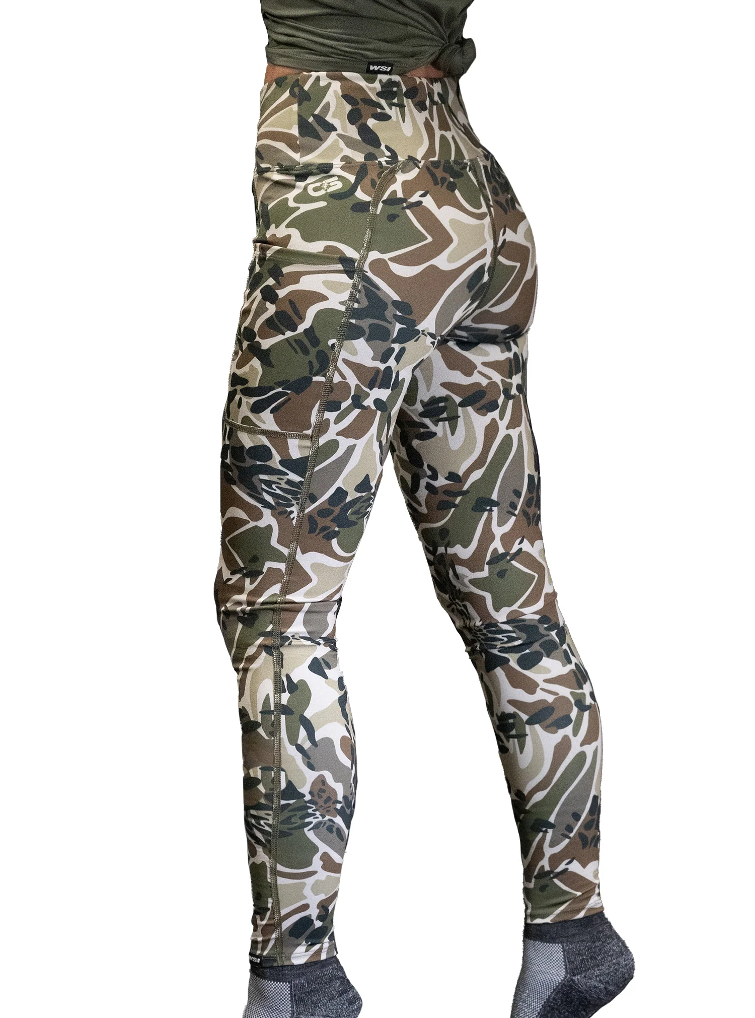 Wide Waistband Prym1 Woods Pocketed Legging - Image 3