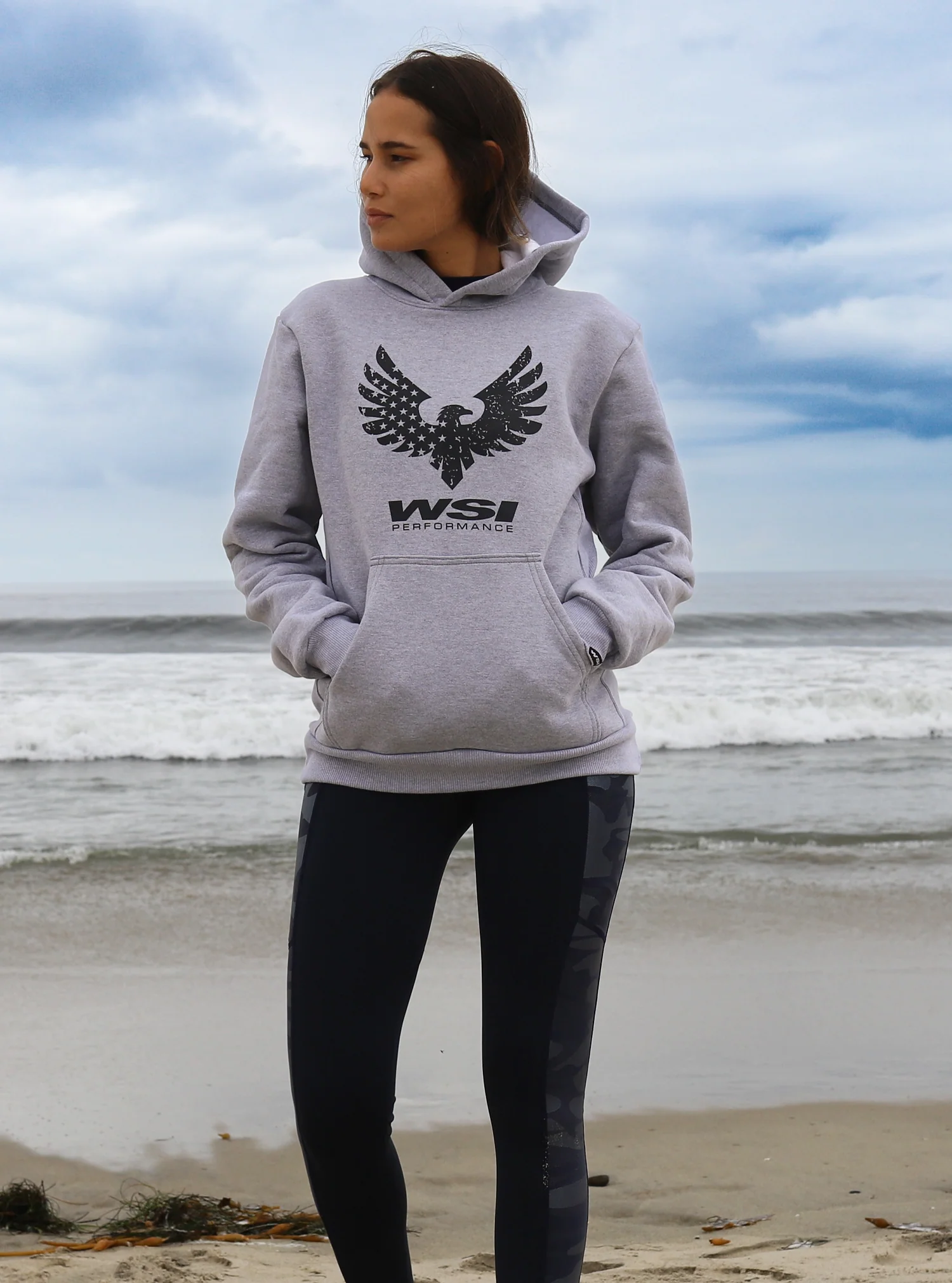 Women's Flag Heavy Weight Fleece Hoodie - Image 6